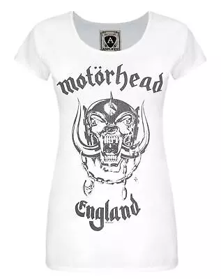 Buy Amplified Motorhead England White Women's T-Shirt Large • 22.99£