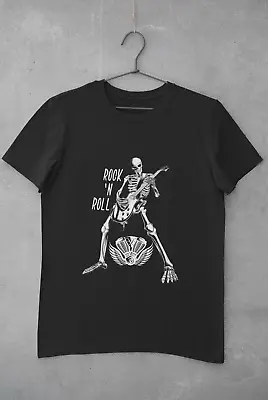 Buy Bikers Harley Davidson T Shirt Chopper Skeleton Rock N Roll Skull Birthday Gift • 12.99£