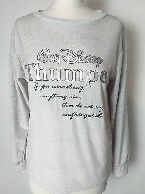 Buy Disney Loungewear PJ Pyjamas Top Size 6 / 8 Grey Thumper REALLY SOFT Long Sleeve • 5£