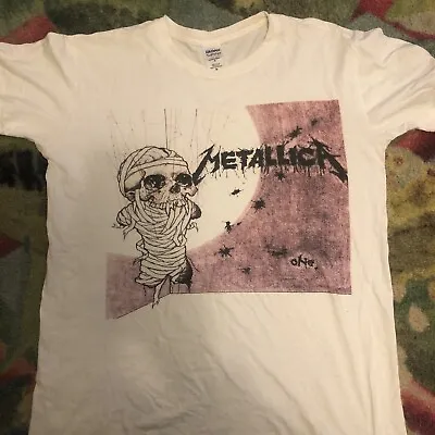 Buy Metallica ‘One’ T-shirt Medium Vintage Retro • 9.50£