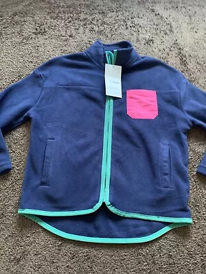 Buy BNWT TU Girls Age 7 Yeats Blue Multi Zip Up Fleece Jacket • 8.99£