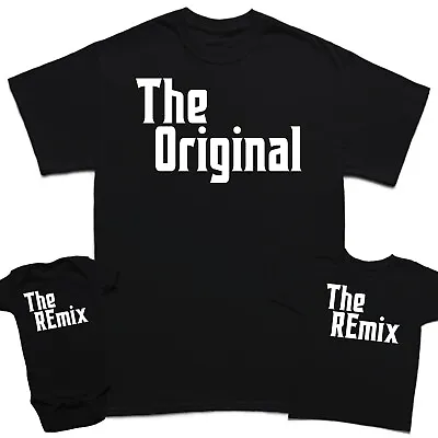 Buy Original And Remix Fathers Day T-Shirt Son Kids  Baby Matching T-Shirts Top #FD • 9.99£