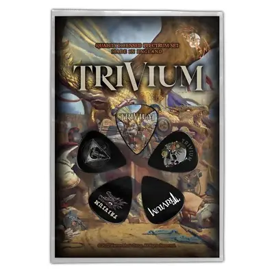 Buy Trivium In The Court Of The Dragon Guitar Pick 5 Pack Official Metal Band Merch • 9.36£