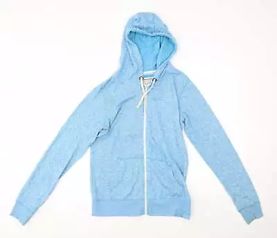 Buy New Look Womens Blue Cotton Full Zip Hoodie Size 10 • 5.75£