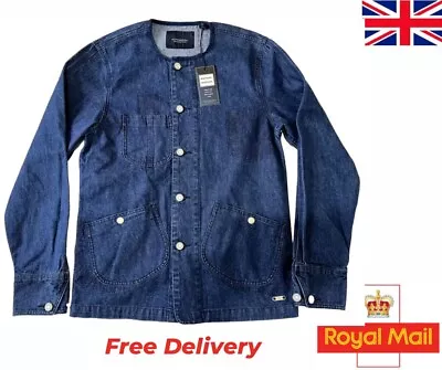 Buy Scotch & Soda Mens Denim Jacket Jeans Western Trucker Vintage Coat Shirt Size S • 99.99£