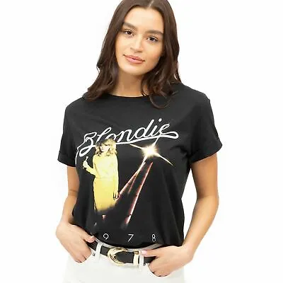 Buy Official Blondie Ladies 1978 Fashion T-shirt Black Sizes S - XL • 11.19£