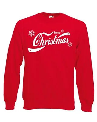 Buy Enjoy Christmas Cola Spoof Xmas Festive Red Unisex Jumper Sweatshirt • 21.95£