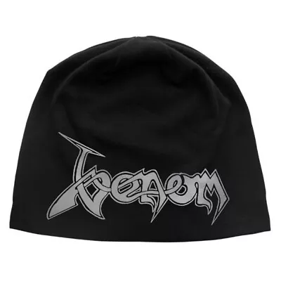 Buy Venom Logo Jersey Beanie Hat Official Metal Band Merch • 15.80£