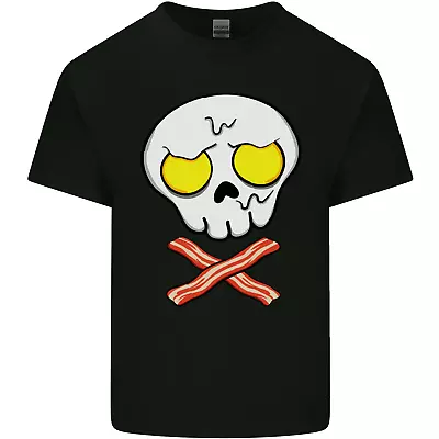 Buy Bacon & Egg Skull & Crossbones Funny Kids T-Shirt Childrens • 7.99£