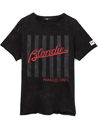 Buy Blondie T-Shirt Unisex Men Women Parallel Song Band Black Top • 19.99£