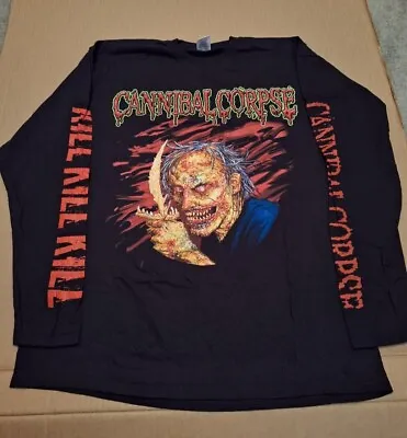 Buy #23 CANNIBAL CORPSE Death Walking Tour 2007 Kill Long Sleeve Shirt Vomitory • 156.44£