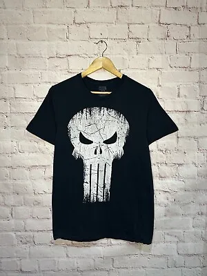 Buy Marvel Mens The Punisher T-shirt Skull Black Size Medium 100% Cotton • 9.29£