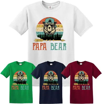 Buy PAPA BEAR FUNNY T-SHIRT Bear Fathers Day Joke Retro Xmas Gift Tshirt Top Tee  • 9.95£