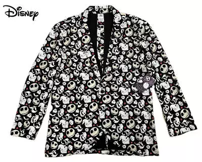 Buy Disney Nightmare Before Christmas Allover Pattern 1B Tailored Jacket With Bow Ti • 63.95£