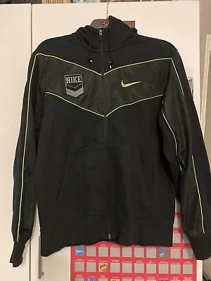 Buy Vintage Nike Tech Fleece Size Medium Green And Black Hoodie • 30£
