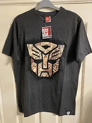 Buy New Mens Official Transformers T Shirt M Medium Grey Xmas Fathers Day • 5£