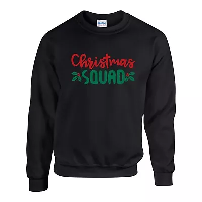 Buy Christmas Squad Jumper, Xmas Tree Ugly Santa Funny Gift Sweatshirt Unisex Top • 17.99£