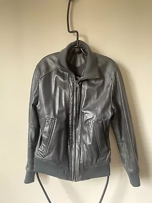 Buy Leather Jacket Mens Small Stylish, Soft Leather. Lightly Worn • 30£