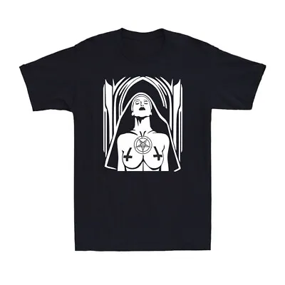 Buy Satanic Nun Unholy Gothic Evil Anti-Christ Star Tattoos Vintage Men's T-Shirt • 14.99£