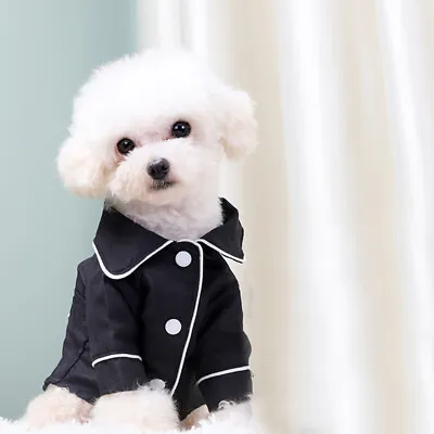 Buy Pet Pajamas Cat Shirts Dog Nightclothes Jacket Warm Pet Coat Winter Printing UK • 6.06£