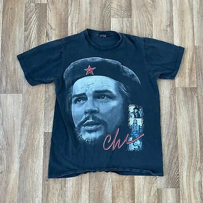 Buy Vintage 90s Che Guevera Thrashed T-Shirt Rage Against The Machine Double Sided M • 35£
