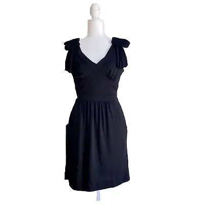 Buy Anthropologie Leifsdottir Serpentina In Black Dress Size 4 • 22.58£