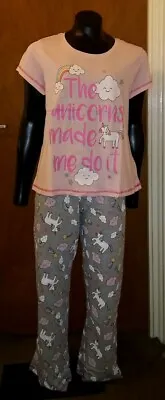 Buy New Adore Unicorn Slogan Ladies Pyjama Pink M • 12.99£