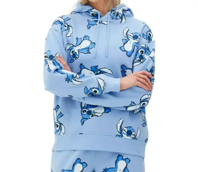 Buy Disney Stitch Blue Pullover Hoodie UK Sizes 4-20 2XS-XL • 19.99£
