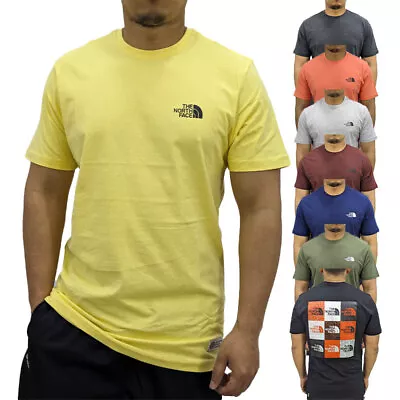 Buy The North Face Mens T Shirt 009015 TNF Brand Box Logo Graphic T Shirts New S-2XL • 14.99£