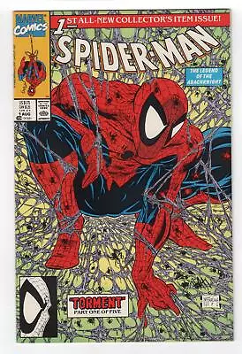 Buy 1990 Spider-man #1 Classic Todd Mcfarlane Green Cover Direct Key High Grade • 32.16£
