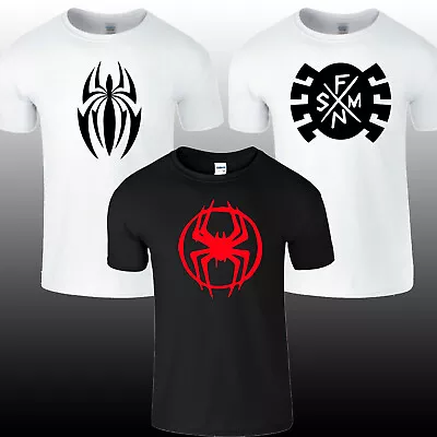 Buy Spider Into The Spider-Verse Mens Kids T Shirt Venom Miles Morales Costume Tee • 10.99£