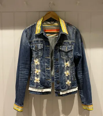 Buy Unique Hand Embroidered,up Cycled Denim Jacket • 50£