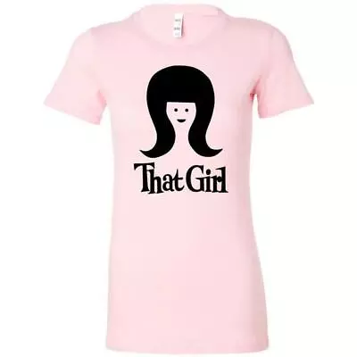 Buy THAT GIRL  1970s MARLO THOMAS RETRO TV SHOW Logo Women Slim Fitted T-shirt • 23.63£