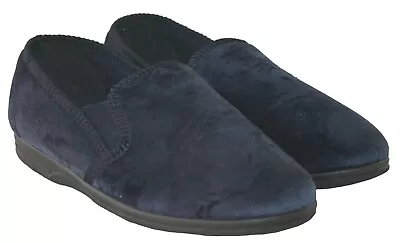 Buy Mens Soft Fabric Warm Lined Premium Slippers In 3 Colours Sizes 6-12 • 10.99£