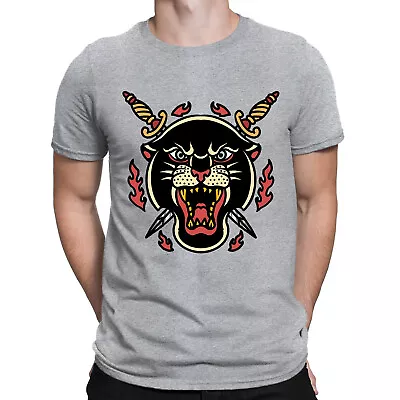 Buy Tiger And Swords Tattoo Classic Majesty Retro Vintage Mens Womens T-Shirts #BAL • 9.99£