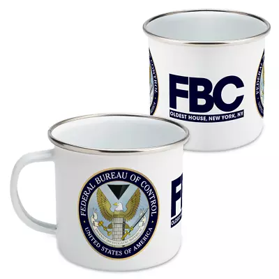 Buy Federal Bureau Of Control USA Oldest House Enamel Mug 10oz For Gamers & Camping • 9.99£