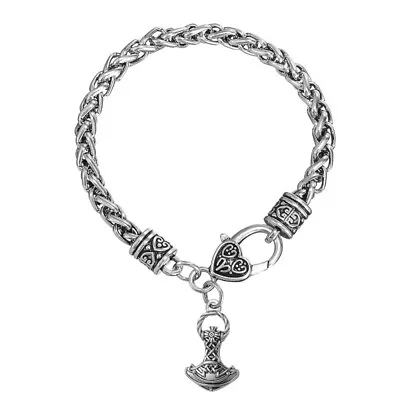 Buy Thor Mjolnir Hammer Viking Norse Amulet Supernatural Male Bracelet Jewelry • 6.95£