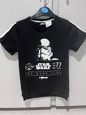 Buy Star Wars Black T Shirt Children’s Age 8 • 4£