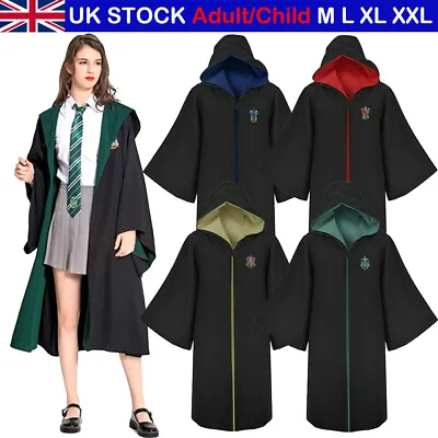Buy Harry Potter Gryffindor Cape Cloak Cosplay Party Costume Halloween Xmas Party UK • 11.99£