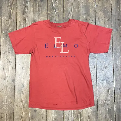 Buy Vintage T-Shirt Elmo Monsterwear Graphic Single Stitch Tee, Red, Mens Large • 35£