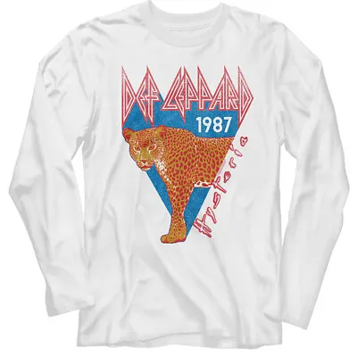 Buy Def Leppard 1987 Hysteria Adult Long Sleeve T Shirt Metal Music Merch • 44.78£