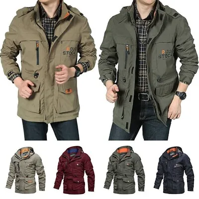 Buy Mens Winter Warm Waterproof Military Jacket Combat Outdoor Tactical Hooded Coats • 28.49£