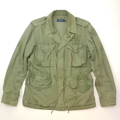 Buy Polo Ralph Lauren Military Jacket LARGE Men Army M65 Utility Field Combat Cargo • 125£