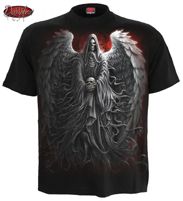 Buy SPIRAL DIRECT DEATH ROB T-Shirt/Wings/Skull/Goth/Rock/Grim Reaper/Tattoo/Top • 19.99£