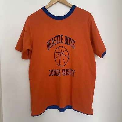 Buy 1992 Beastie Boys Junior Varsity Tour Vintage Shirt Reversible Orange/Blue Large • 149.99£