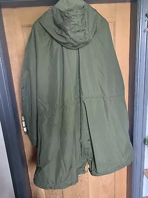 Buy Vintage NOS US Army M-51 Fishtail Parka Mens XL Green 1953 With Original Liner • 1,250£