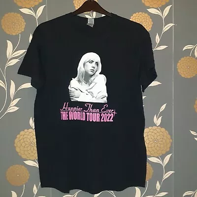 Buy Billie Eilish Tour T-Shirt Large Happier Than Ever World Tour 2022 43inch Chest  • 17.99£
