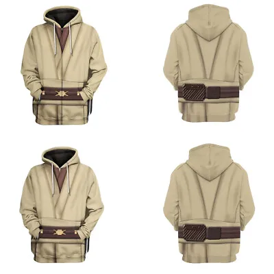 Buy Star Wars Obi Wan Kenobi 3D Hoodies Jedi Darth Vader Sweatshirts Coat Costumes • 13.20£