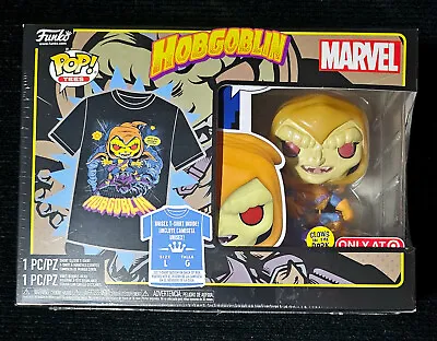 Buy Funko Pop! Marvel Hobgoblin Glow In The Dark Exclusive Box Set W/ Large T-Shirt • 16.14£