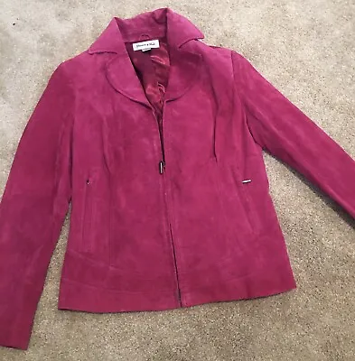 Buy Size Small Preston And York Pink (Berry) Leather Coat • 28.21£